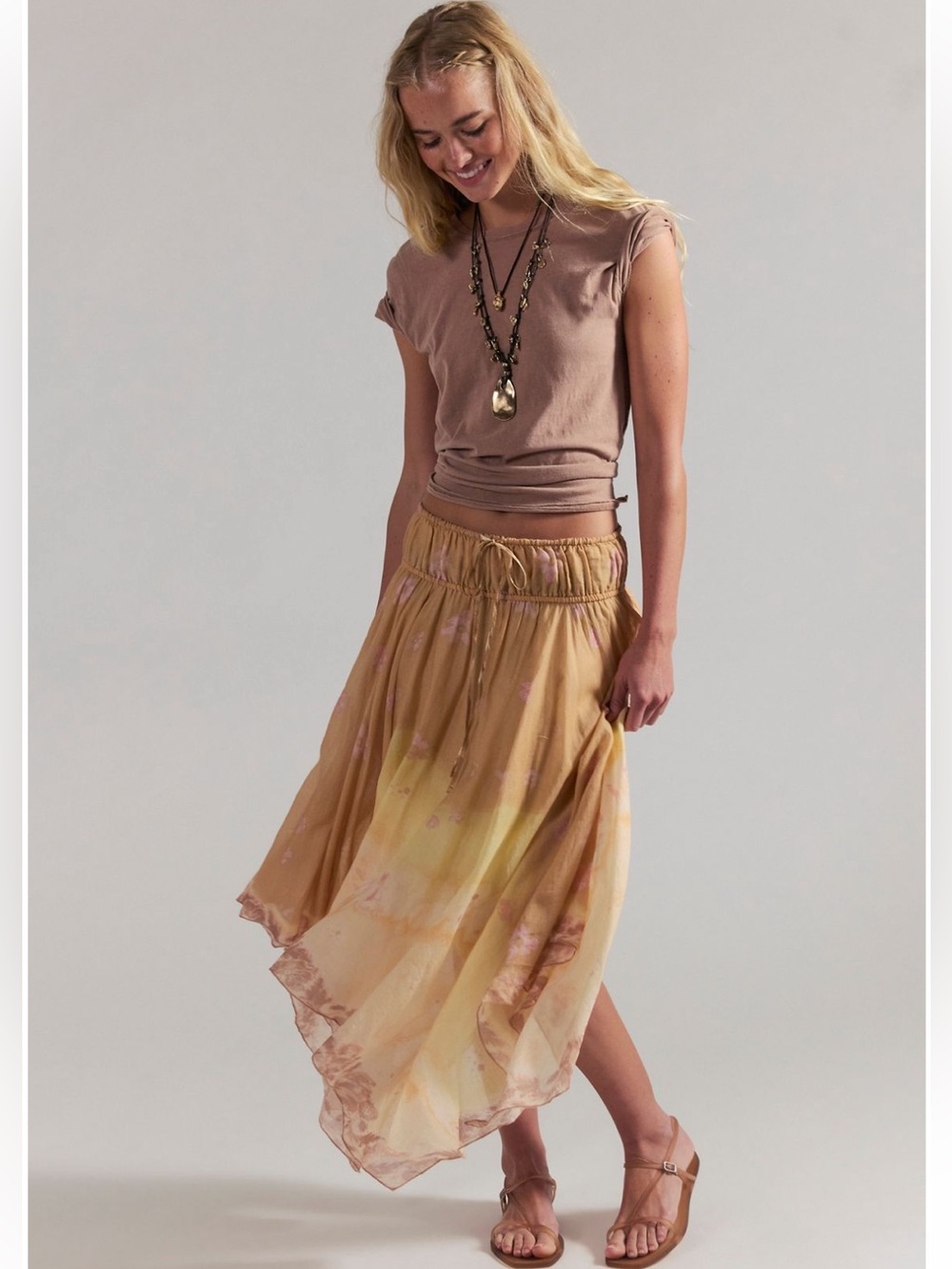 Free People One Kaia Asymmetrical Skirt NWT S